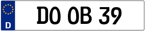 Trailer License Plate